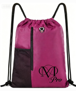 Draw Strap Backpack For Men With Water Bottle Pocket &Front Zippered Pocket Large String Bags For Traveling Yoga Beach Outdoor Gym