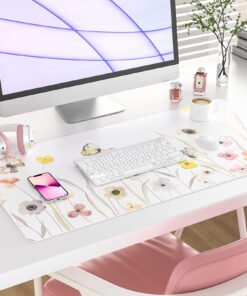 Non-Slip Waterproof PU Leather Desk Pad Protector,  Ideal for Mouse, Writing Desk, Office, Home, Laptop, Keyboard,  31.5*15.7 inch