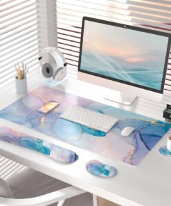 4-in-1 Large Mouse Pad with Wrist Rest