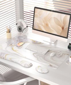 4-in-1 Large Mouse Pad with Wrist Rest