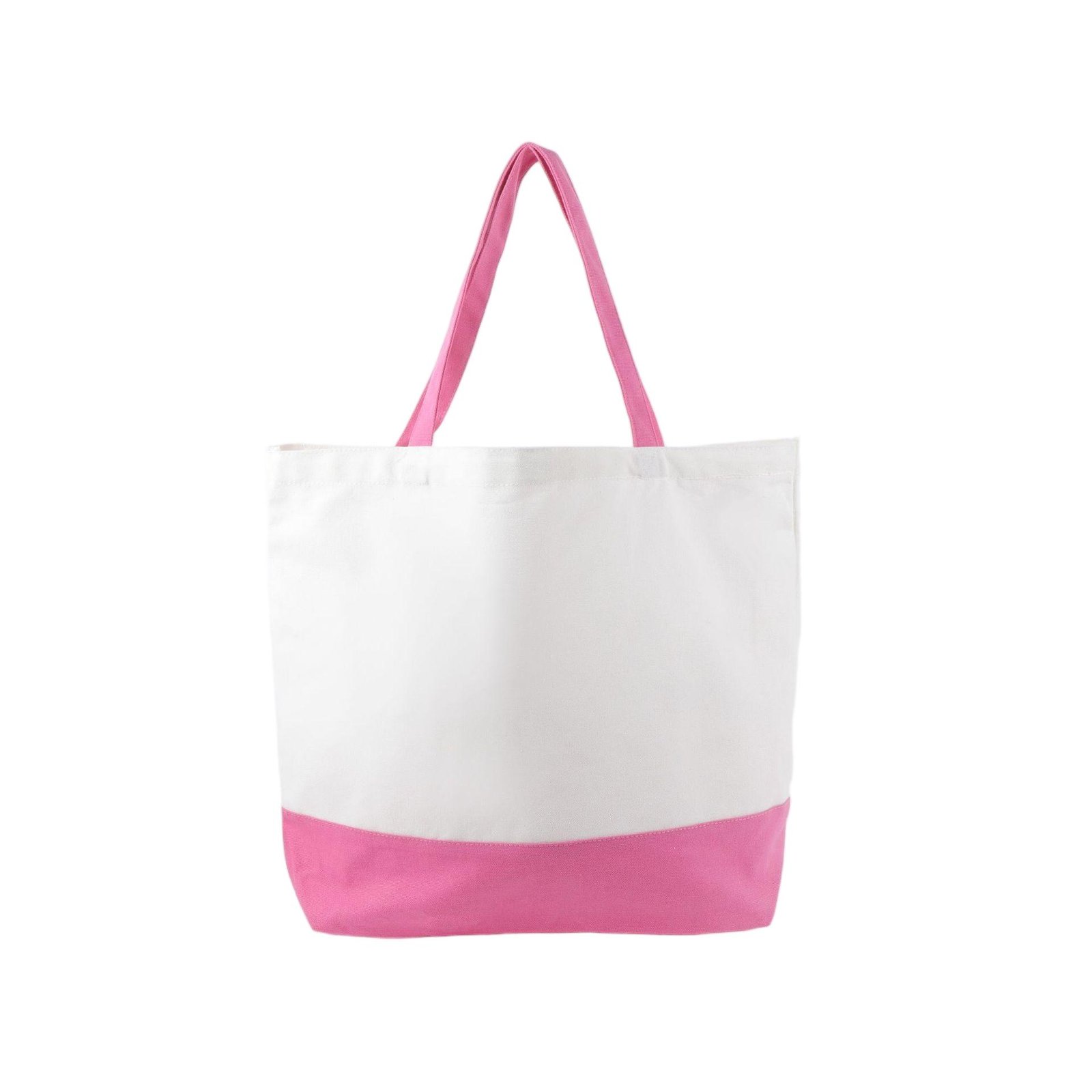 Canvas Tote Bag with External Pocket & Top Zipper Closure, Reusable Grocery Shopping Bag for Daily Essentials