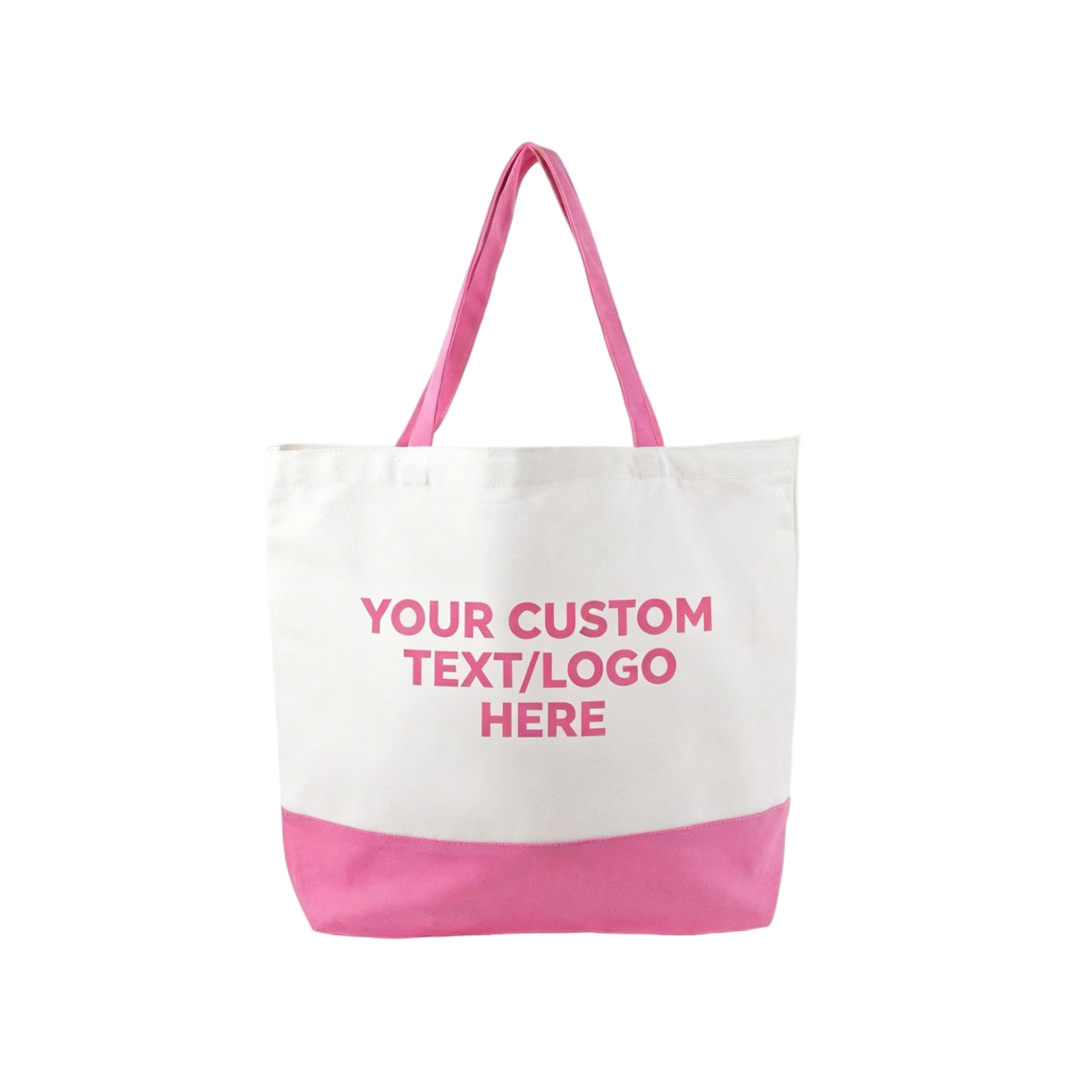 Canvas Tote Bag with External Pocket & Top Zipper Closure, Reusable Grocery Shopping Bag for Daily Essentials - Image 2