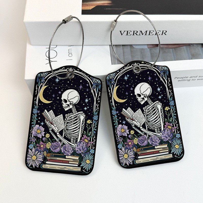 Luggage Tags, Privacy Cover ID Label with Stainless Steel Loop and Address Card for Travel Bag Suitcase - Image 3