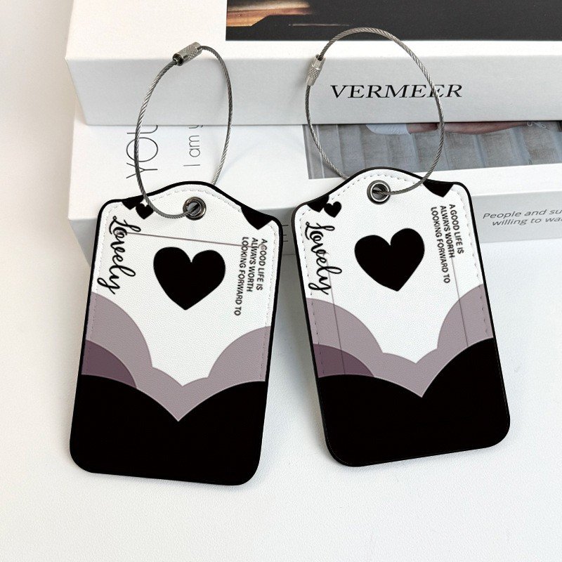 Luggage Tags, Privacy Cover ID Label with Stainless Steel Loop and Address Card for Travel Bag Suitcase - Image 8