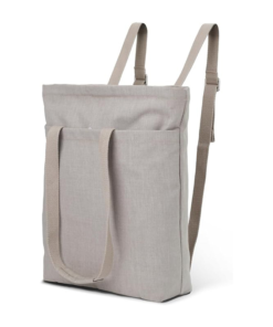 Custom Logo Dual Carry Canvas Tote Backpack | Two Way Shoulder & Hand Bag