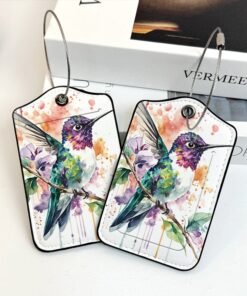 Alternative view of Luggage Tags, Privacy Cover ID Label with Stainless Steel Loop and Address Card for Travel Bag Suitcase