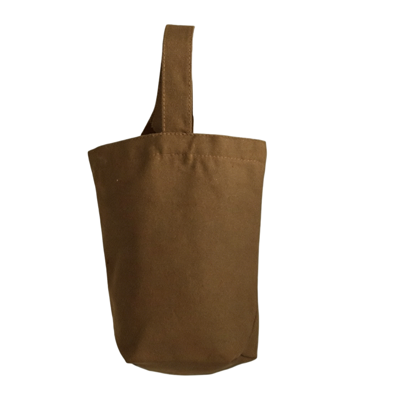 Natural Cotton Mini Canvas Bucket Tote Bag, Reusable Blank Open-Top Handbag with Wrist Handle, for DIY, Custom Logo, Storage & Everyday Use - Image 4