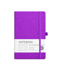 Custom PU Leather Hardcover Notebook – College Ruled Journal with Elastic Band - Image 3