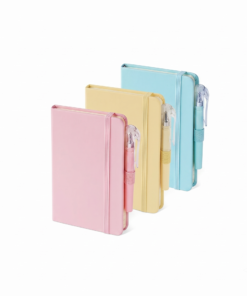 Alternative view of Custom Mini PU Leather Pocket Notebook with Pen and Elastic Closure