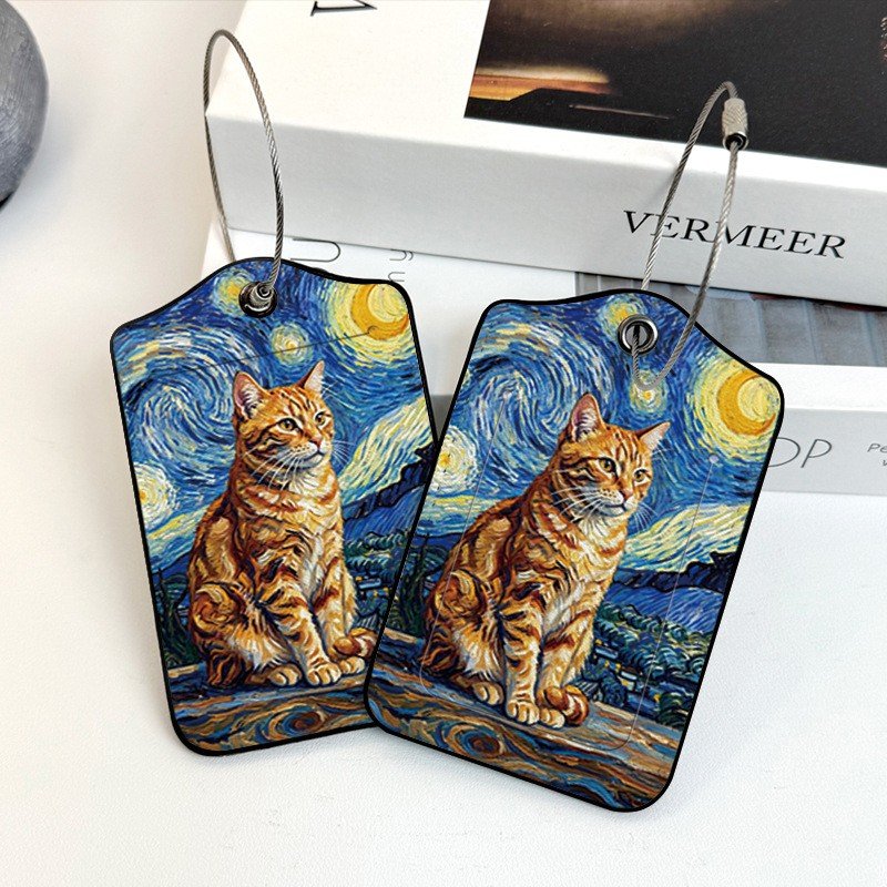 Luggage Tags, Privacy Cover ID Label with Stainless Steel Loop and Address Card for Travel Bag Suitcase - Image 12