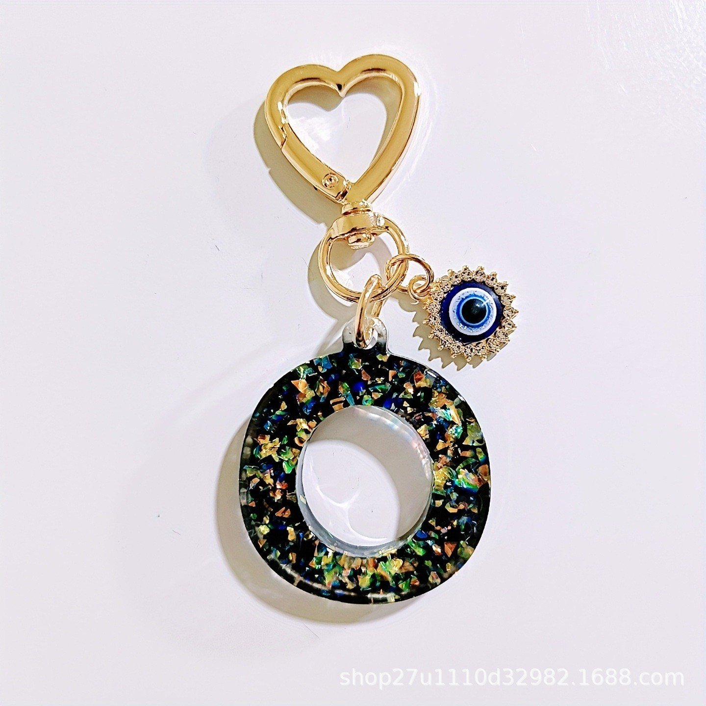 Initial Letter Keychain, heart type Keychain Cute Resin, Initial Keychain Backpack Charms, Key chain for Women, Girls - Image 16