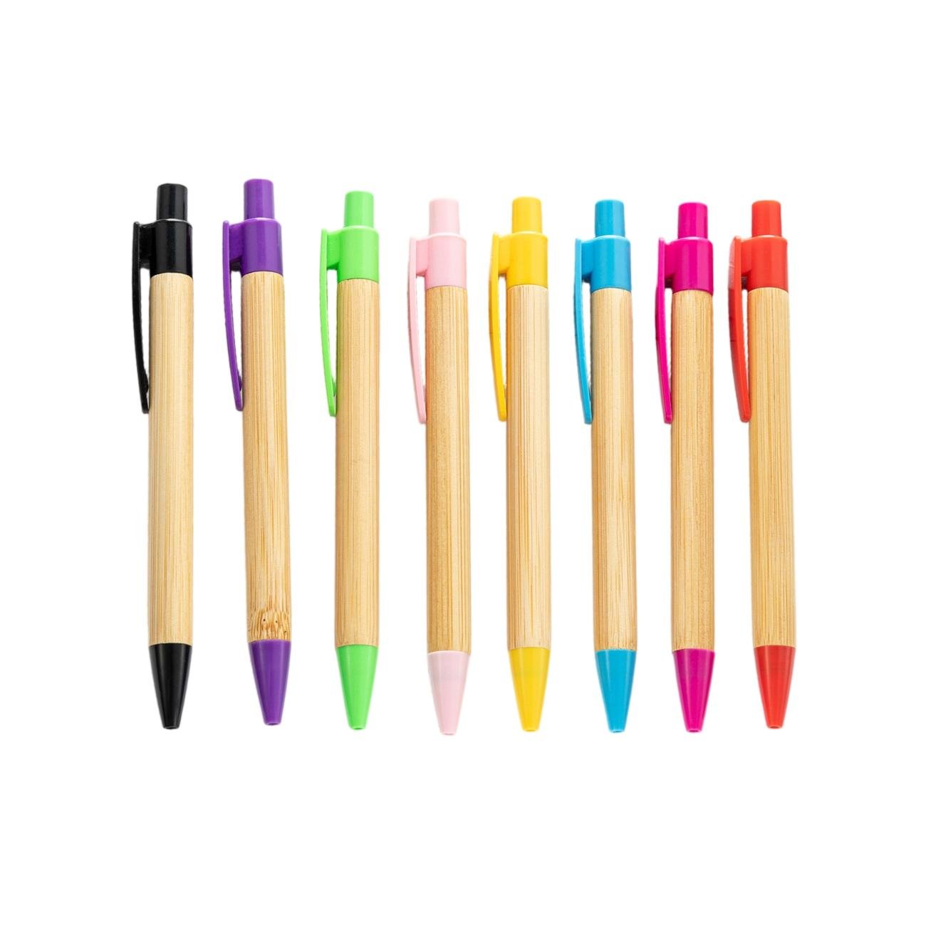 Eco Bamboo Click Pen —Customizable with Your Logo - Image 2