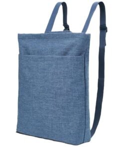 Custom Logo Dual Carry Canvas Tote Backpack | Two Way Shoulder & Hand Bag - Image 4