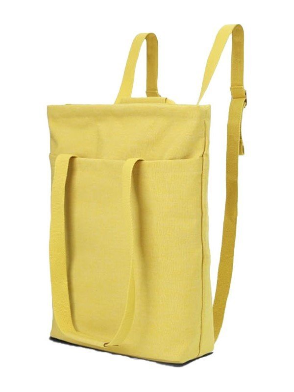 Custom Logo Dual Carry Canvas Tote Backpack | Two Way Shoulder & Hand Bag - Image 2