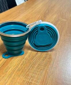 Silicone Collapsible Travel Cup - Silicone Folding Camping Cup with Lids - Expandable Drinking Cup Set - Portable, Graduated [9.22oz] - Image 10