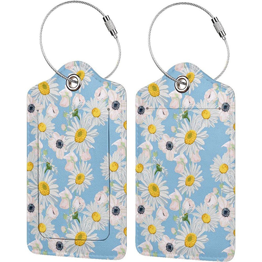 Luggage Tags, Privacy Cover ID Label with Stainless Steel Loop and Address Card for Travel Bag Suitcase - Image 22