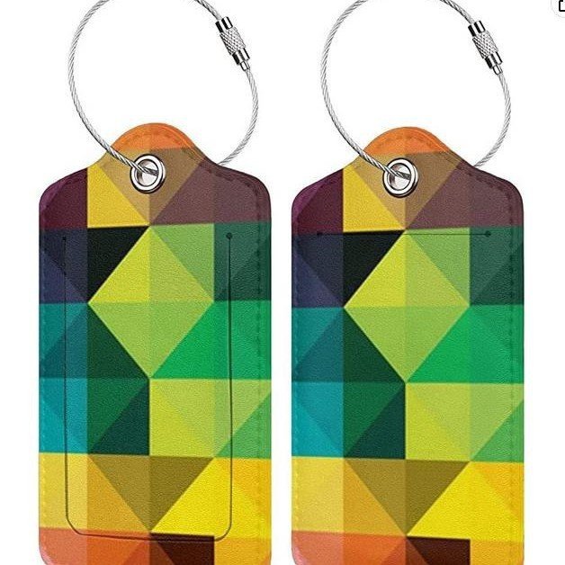 Luggage Tags, Privacy Cover ID Label with Stainless Steel Loop and Address Card for Travel Bag Suitcase - Image 27