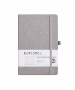 Custom PU Leather Hardcover Notebook – College Ruled Journal with Elastic Band - Image 4
