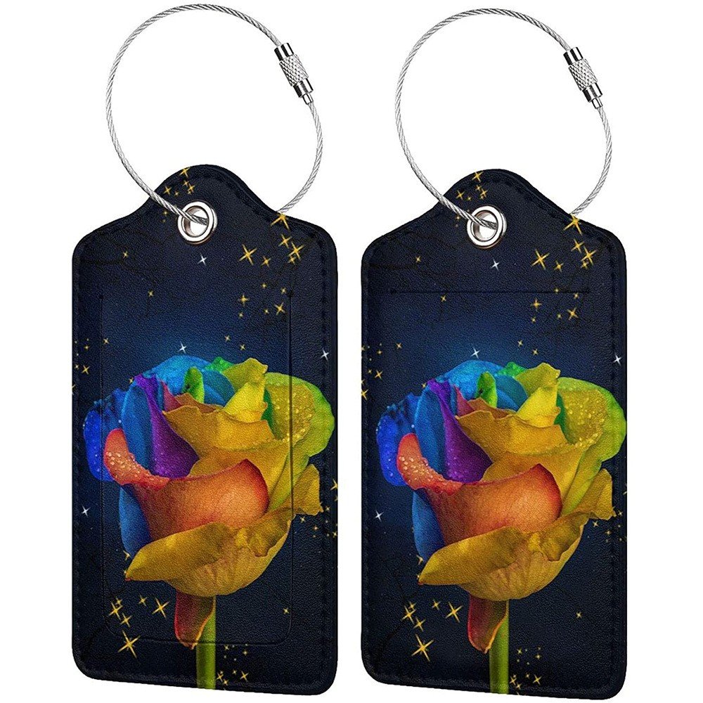 Luggage Tags, Privacy Cover ID Label with Stainless Steel Loop and Address Card for Travel Bag Suitcase - Image 19
