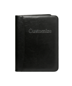 Alternative view of Custom Business Zipper Leather Padfolio with Tablet Sleeve & Notepad