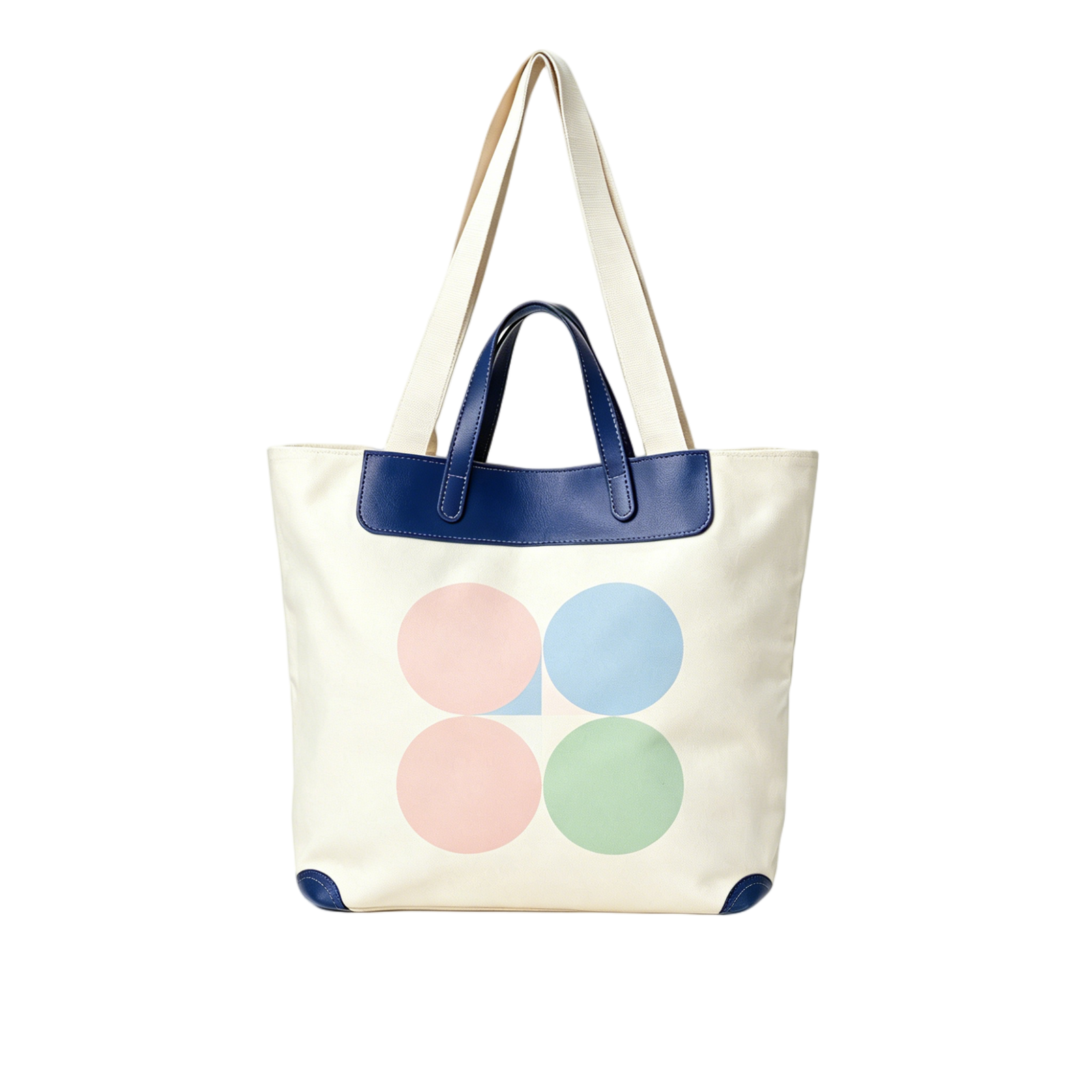 Personalized Canvas Tote Bag, Customizable Cotton Shoulder Bag with Leather Trim, Reusable Grocery & Shopping Tote for Women, Custom Logo Gift Bag - Image 7
