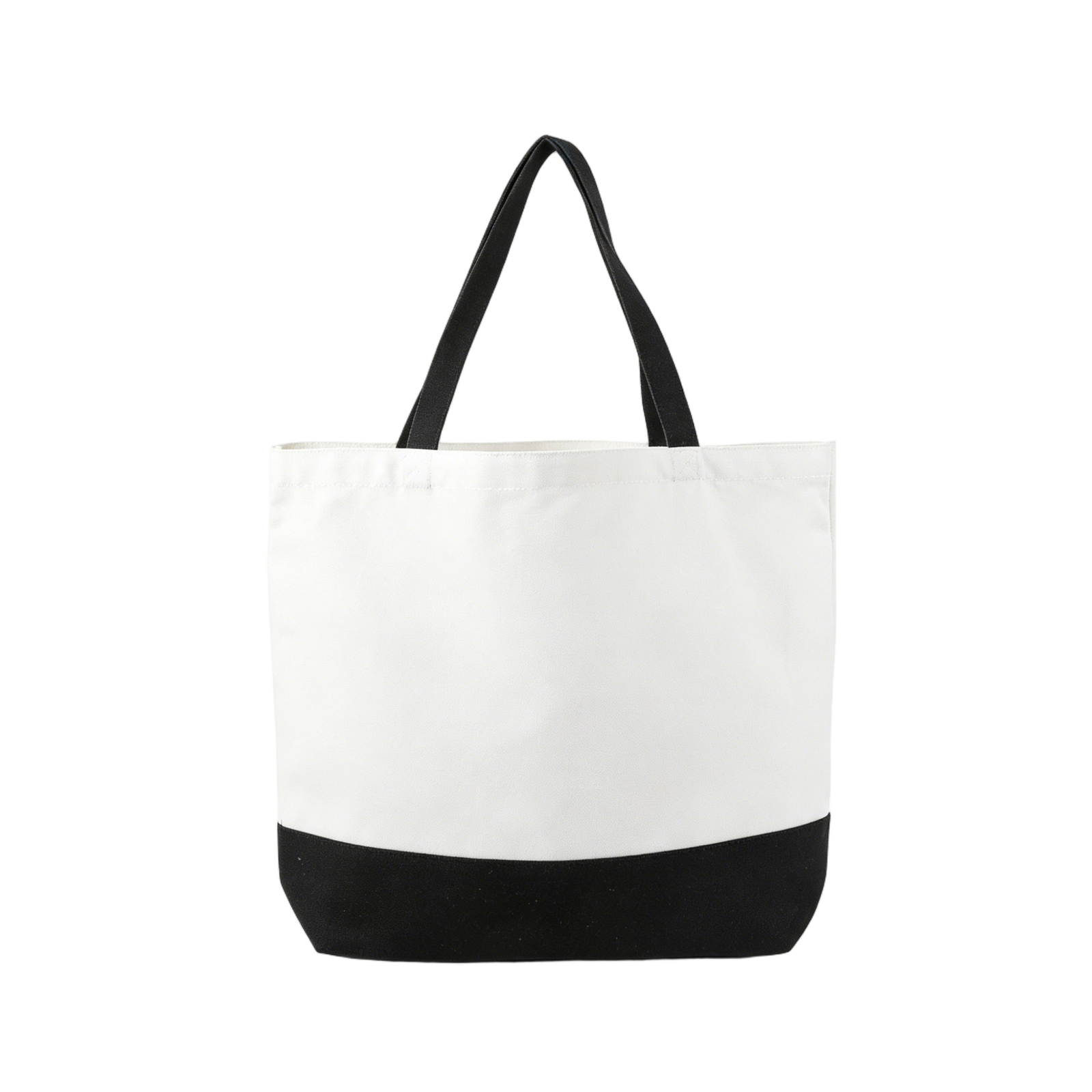 Canvas Tote Bag with External Pocket & Top Zipper Closure, Reusable Grocery Shopping Bag for Daily Essentials - Image 7