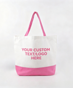 Alternative view of Canvas Tote Bag with External Pocket & Top Zipper Closure, Reusable Grocery Shopping Bag for Daily Essentials