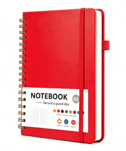 Custom A5 Hardcover Spiral Notebook with Elastic Closure - Image 3