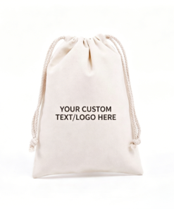 Alternative view of Natural Cotton Drawstring Gift Bags, Blank Plain Canvas Drawstring Pouch, Reusable Custom Logo Sack for DIY Craft, Jewelry Storage, Wedding Favors & Party Gift Packaging