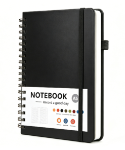 Custom A5 Hardcover Spiral Notebook with Elastic Closure - Image 5