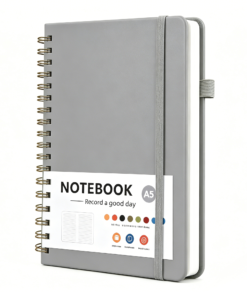 Custom A5 Hardcover Spiral Notebook with Elastic Closure - Image 7