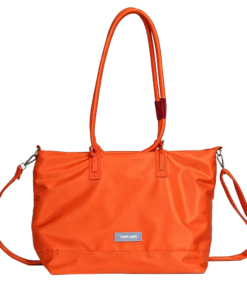 Custom Logo Waterproof Nylon Tote Bag | 2-Way Convertible Shoulder & Crossbody Commuter Handbag