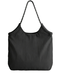 Alternative view of Custom Logo Foldable Shopping Tote Bag, Packable Nylon Shoulder Bag, Portable Travel Grocery Handbag