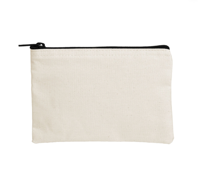 Canvas Zippered Pouch— Printed With Your Logo
