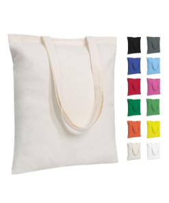 Economical Cotton Tote Bags, Lightweight Medium Reusable Grocery Shopping Cloth Bags, Multi-Purpose for DIY, Advertising, Promotion, Gift, Events