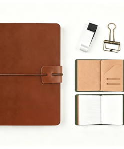 Alternative view of Custom Refillable Leather Traveler's Notebook with 5 Inserts & Pen Holder