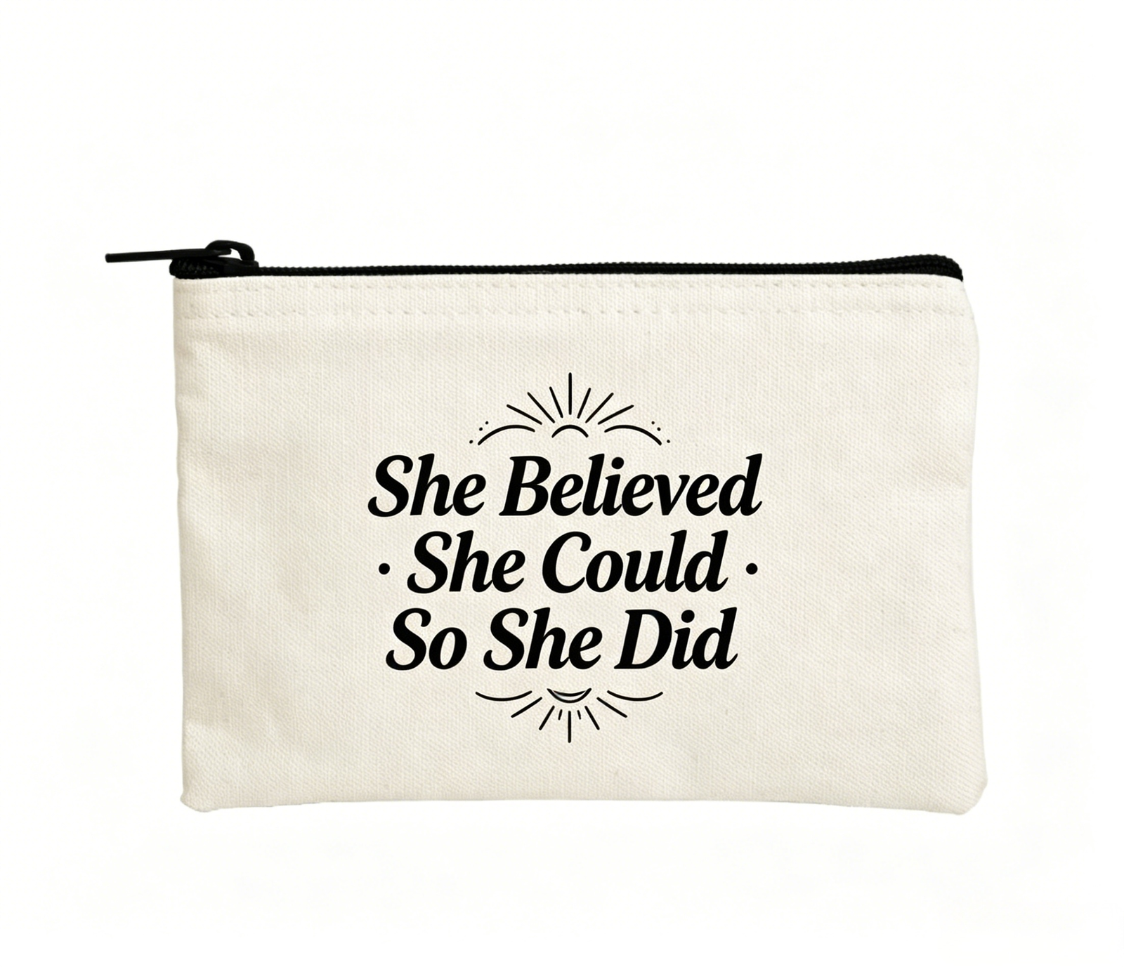 Canvas Zippered Pouch— Printed With Your Logo - Image 2