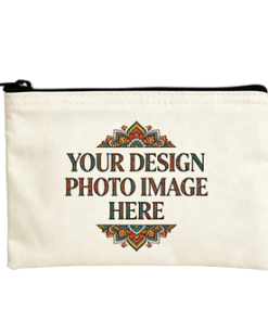 Alternative view of Canvas Zippered Pouch— Printed With Your Logo