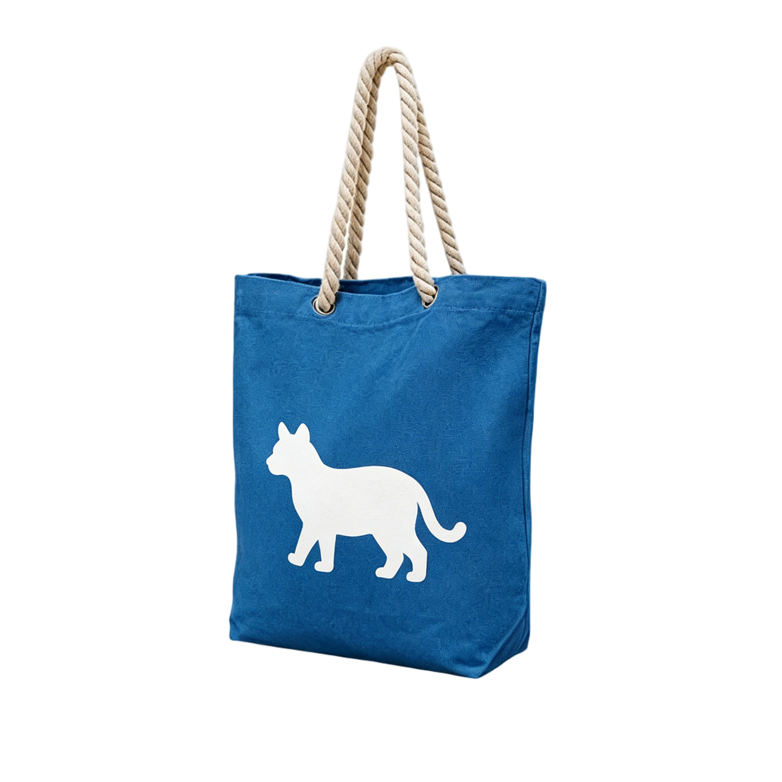 Blank Natural Cotton Canvas Tote Bag with Thick Rope Handles, Reusable Plain Open Top Shopping Bag for DIY Custom Logo Printing, Grocery, Beach & Daily Use - Image 4