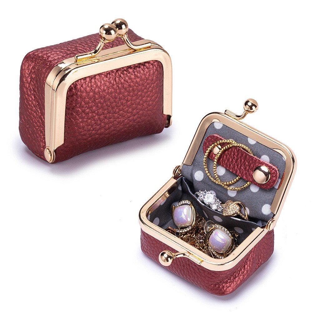 Genuine Leather Fashion Mini Jewelry Box - Image 3