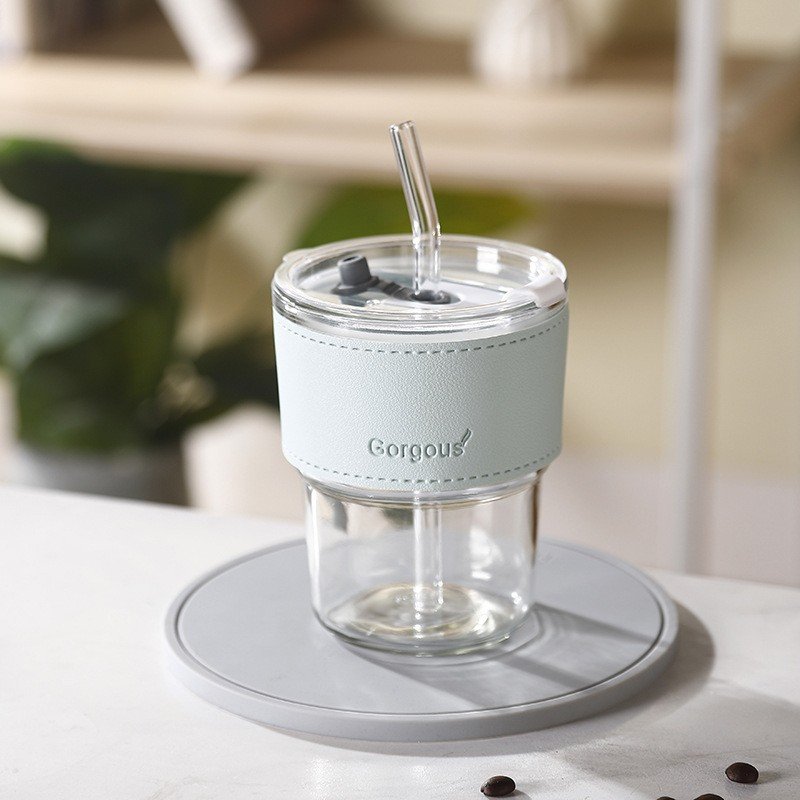 13oz/400ml Tumbler Water Glass, Cups with Straw - Image 6