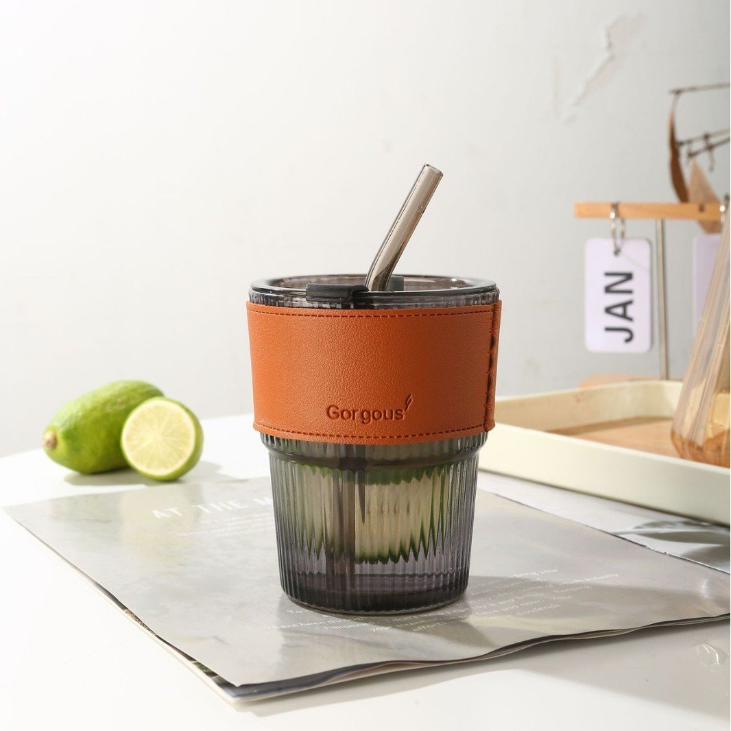 13oz/400ml Tumbler Water Glass, Cups with Straw - Image 8