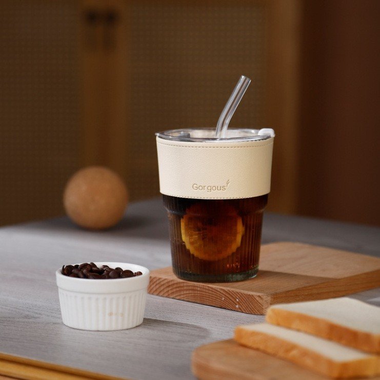 13oz/400ml Tumbler Water Glass, Cups with Straw - Image 10