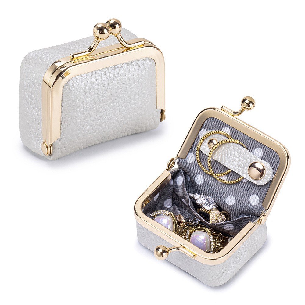 Genuine Leather Fashion Mini Jewelry Box - Image 4