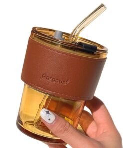 13oz/400ml Tumbler Water Glass, Cups with Straw
