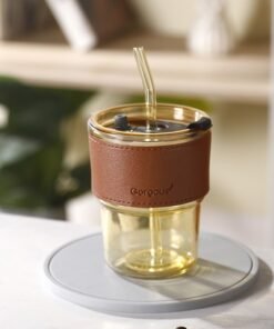 Alternative view of 13oz/400ml Tumbler Water Glass, Cups with Straw