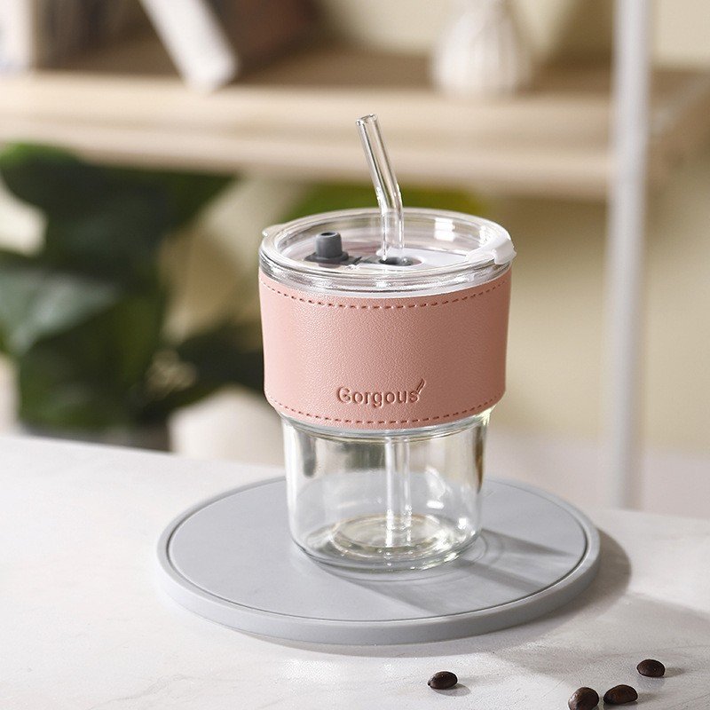 13oz/400ml Tumbler Water Glass, Cups with Straw - Image 4