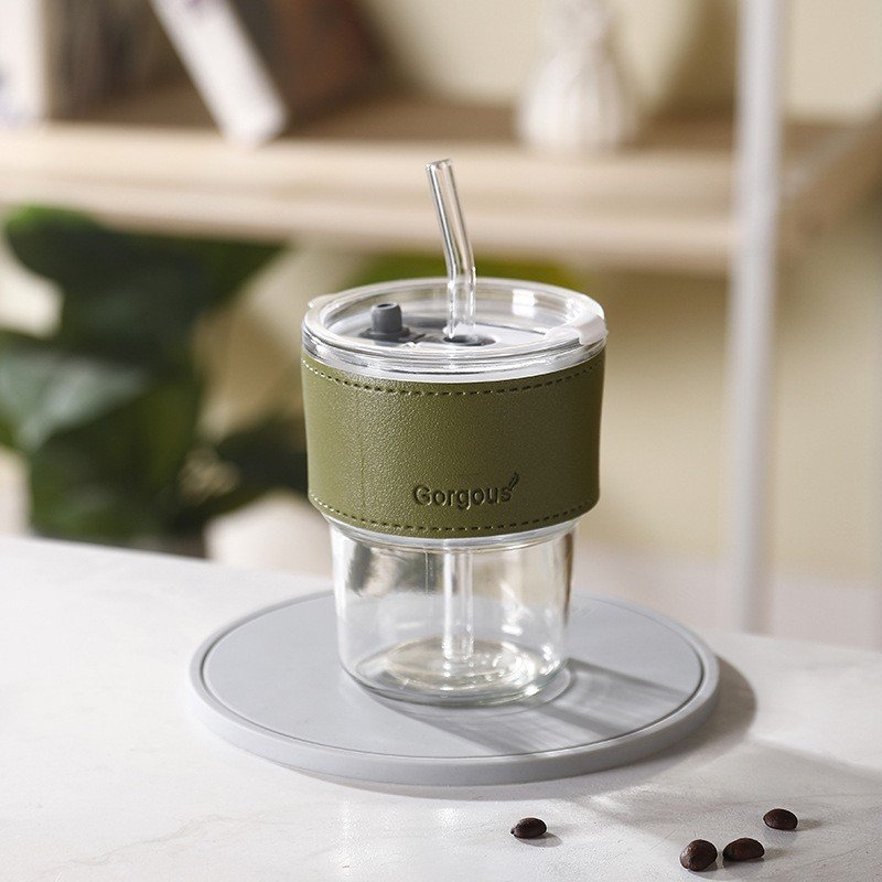 13oz/400ml Tumbler Water Glass, Cups with Straw - Image 5