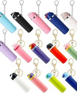 Alternative view of Cute Water Bottle Shape Keychain Pouch, Mini Storage Case for Coins & Tiny Accessories