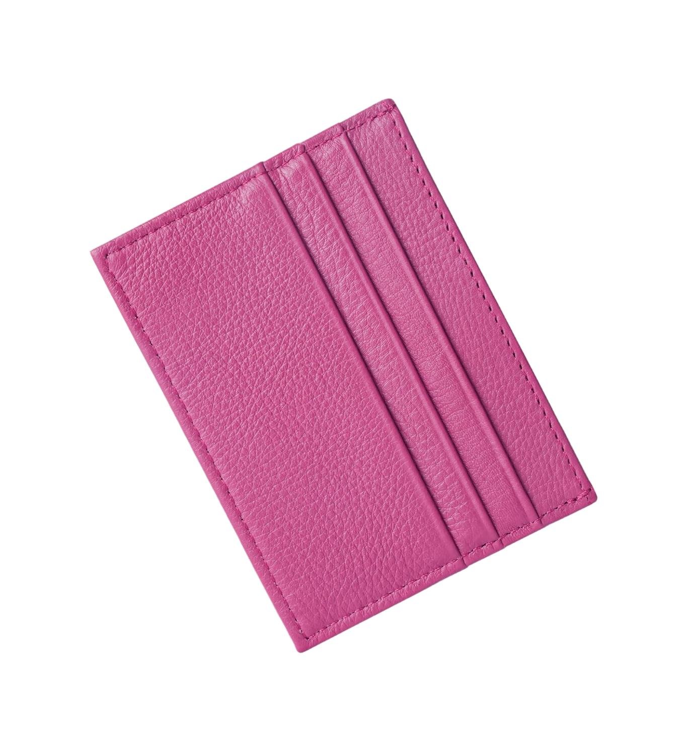 Slim Leather Card Holder Wallet | Minimalist RFID Credit Card Case for Men & Women